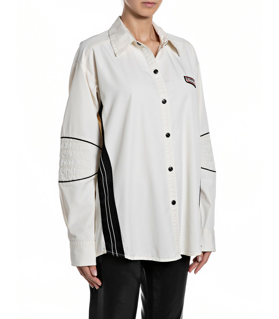 ストレッチツイルオーバーシャツ